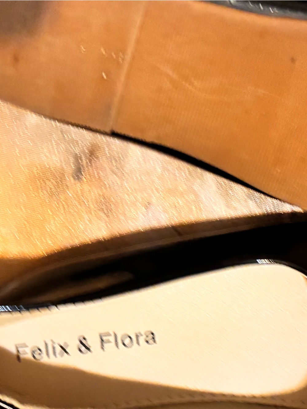 Felix and Flora Black Patent Ballet Flats US 12